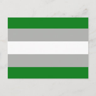 Gråromantiska stolthetsflagga vykort