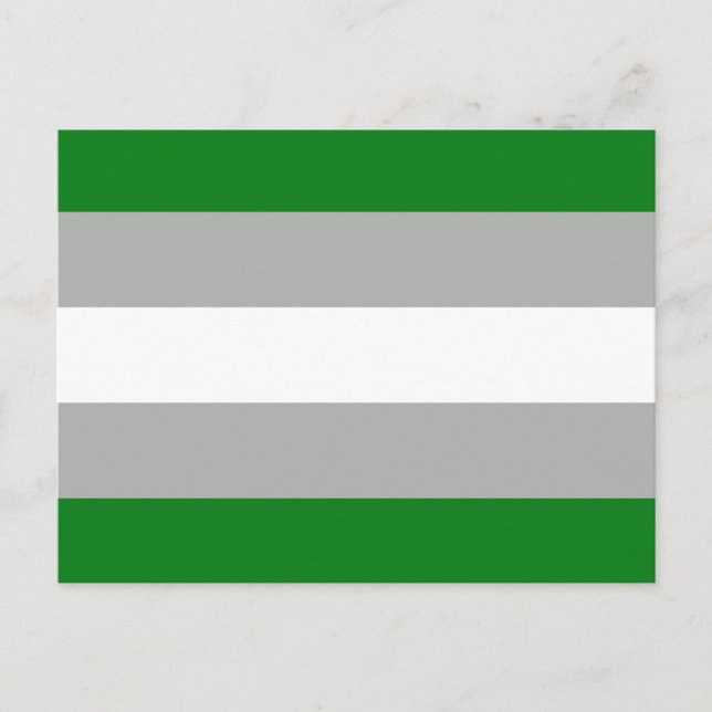Gråromantiska stolthetsflagga vykort (Framsida)
