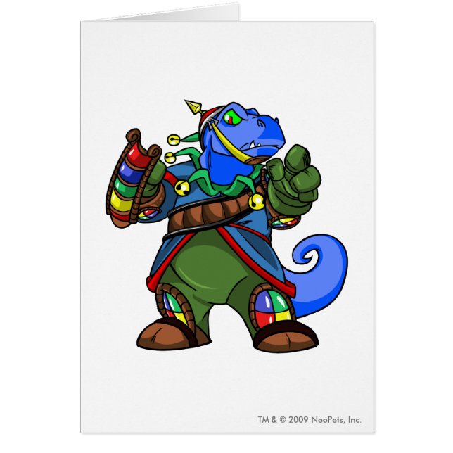 Grarrl Roo öspelare Hälsningskort (Framsidan)