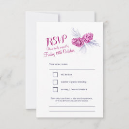 Gräs är marin och plommon bröllop OSA