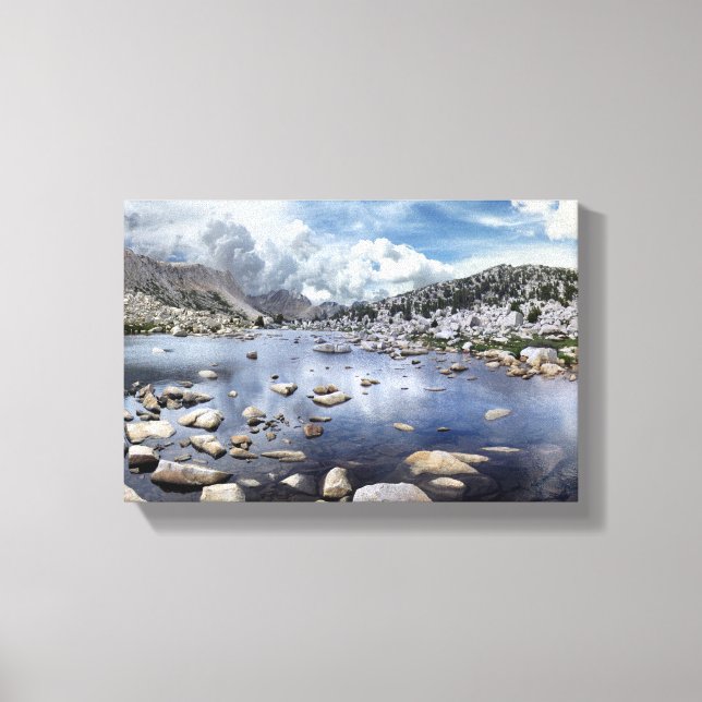 Gräs Bäck-passet - Sierra Nevadabergen Canvastryck (Framsida)