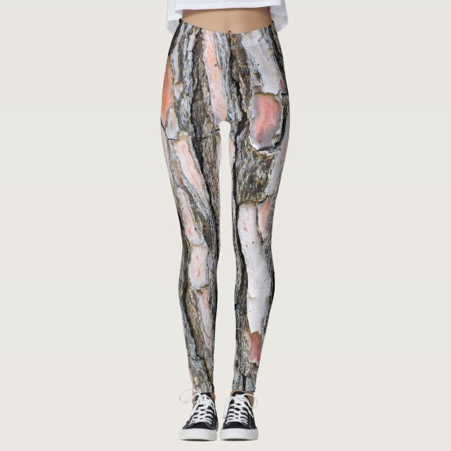 Gräs bark mönster leggings (Framsida)
