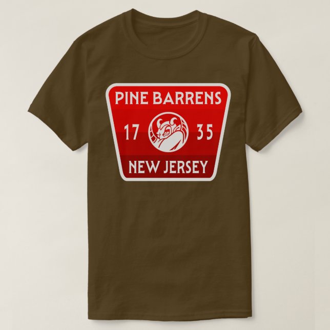 Gräs Barrens New jersey Djävulen T Shirt (Design framsida)