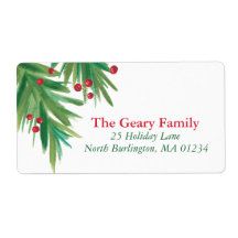 Gräs & Berries Watercolor | 2016 Chrismas Adress