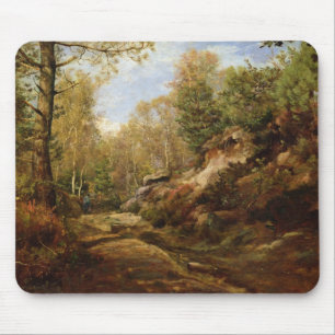 Gräs & björkträd eller skogen av musmatta
