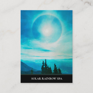 *~* Gräs Blue Mountains Rainbow Sol Affärskort Visitkort