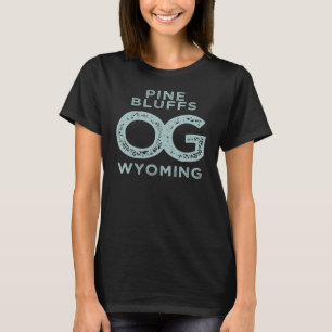 Gräs Bluffs Wyoming visar din ursprungliga hometow T Shirt