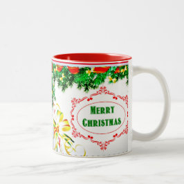 Gräs Bough God jul Två-Tonad Mugg