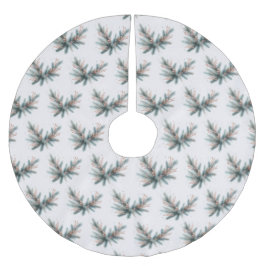 Gräs Boughs Dusty Rosa Stems Julgransmatta Borstad Polyester