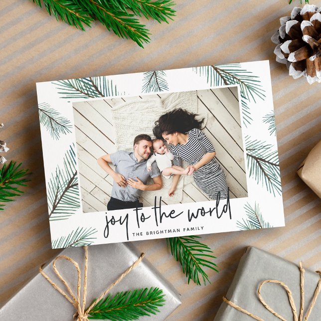 Gräs Boughs | Gå till World Helgdag Photo Card Julkort (Skapare uppladdad)