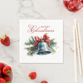 Gräs brunches och jul Bell God jul Pappersservett