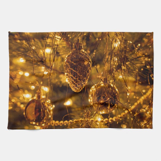 Gräs Cone Guld Kökshandduk (Horisontell)