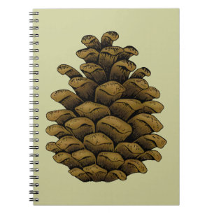 Gräs cone Illustration Anteckningsbok