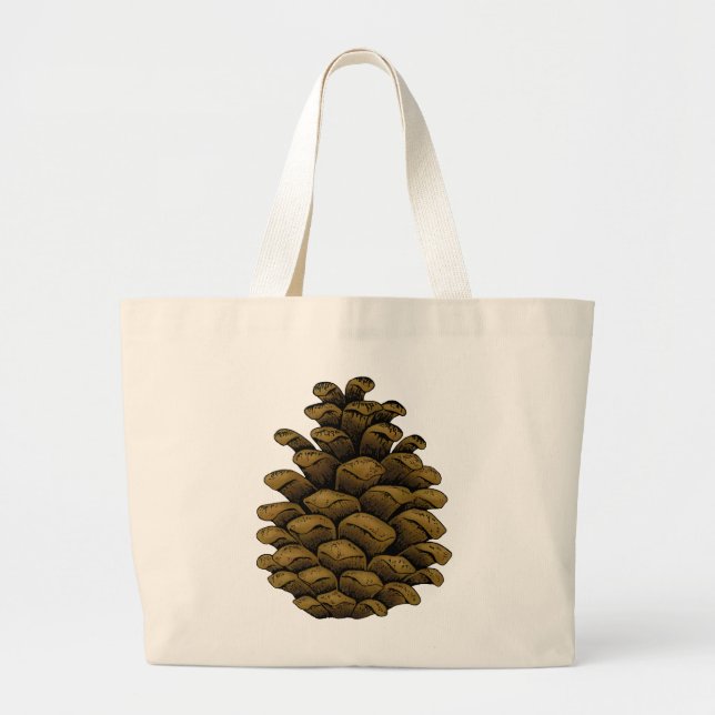 Gräs cone Illustration Jumbo Tygkasse (Framsidan)