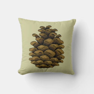 Gräs cone Illustration Kudde