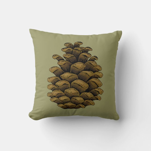 Gräs cone Illustration Kudde (Framsida)