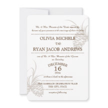 Gräs Cone Silhouette Bröllop