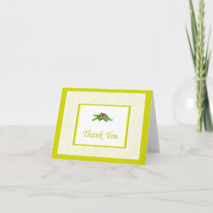 Gräs Cone Tack-kort med Gult Gräns Tack Kort