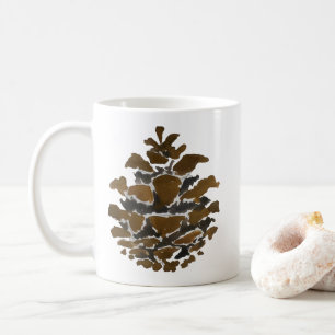 Gräs cone Wilderness Julmålning Kaffemugg