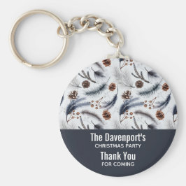 Gräs Cones & Gräs Nål Mönster Nyckelring