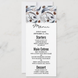 Gräs Cones & Gräs Nål Winter Mönster Inbjudningar