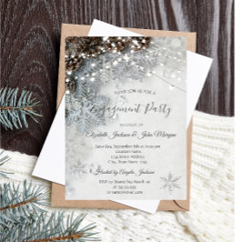 Gräs Cones, inbjudan till Snöflingor Förlovning