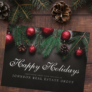 Gräs Cones jul Glad helg Hälsning Vykort