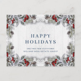 Gräs Cones jul Helgdag Corporate Hälsning Vykort