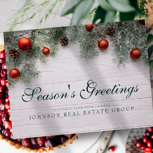 Gräs Cones jul Säsongens Hälsning Vykort