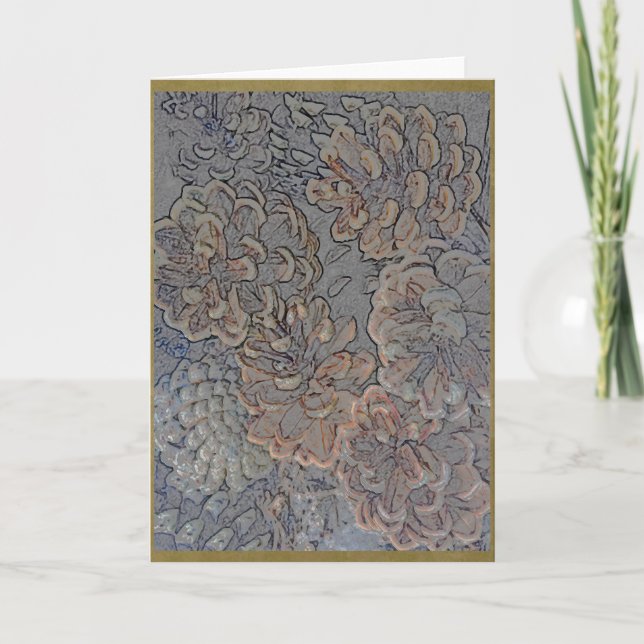 Gräs cones kort (Framsida)