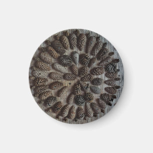 Gräs Cones Mandala Small, 3,2 cm rund magnet