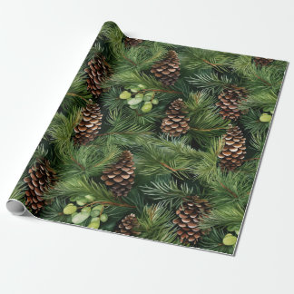 Gräs Cones Mönster Presentpapper