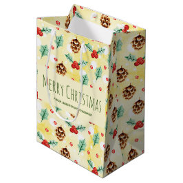 Gräs Cones och Holly jul Mönster