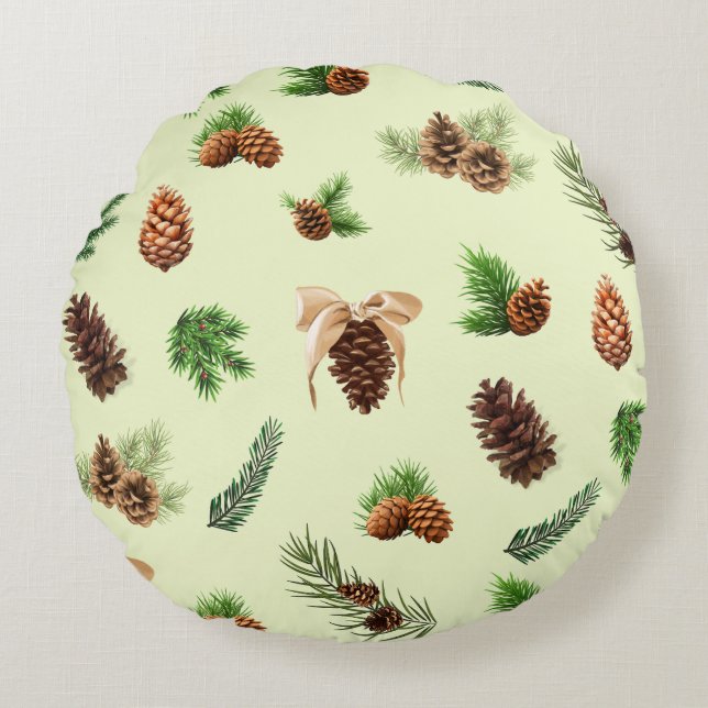 Gräs Cones Rund Kudde (Framsidan)