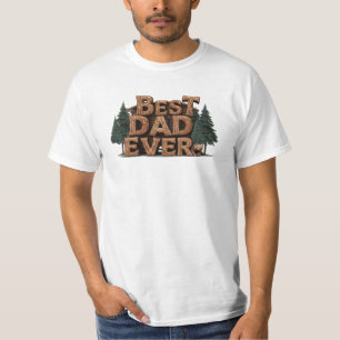 *~* Gräs Fars dag Rustic AP86 BEST PAPPA NÅGONSIN T Shirt