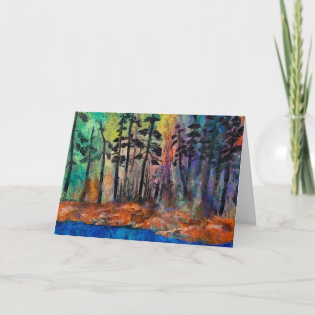 Gräs Forest Art-gratulationskort Kort (Framsida)