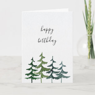 Gräs Forest Grattis på födelsedagen Anteckningskort