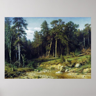 Gräs Forest i provinsen Viatka Poster