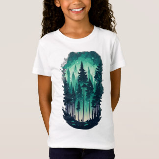 Gräs Forest Landcape Girls Bra Jersey T Shirt