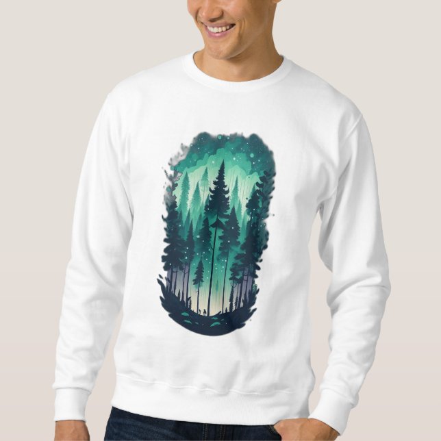 Gräs Forest Landcape Sweatshirt (Framsida)