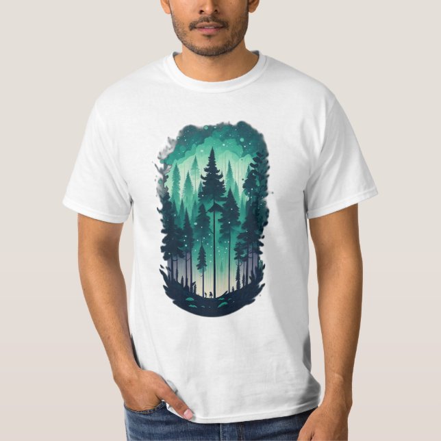 Gräs Forest Landcape Value T-Shirt (Framsida)