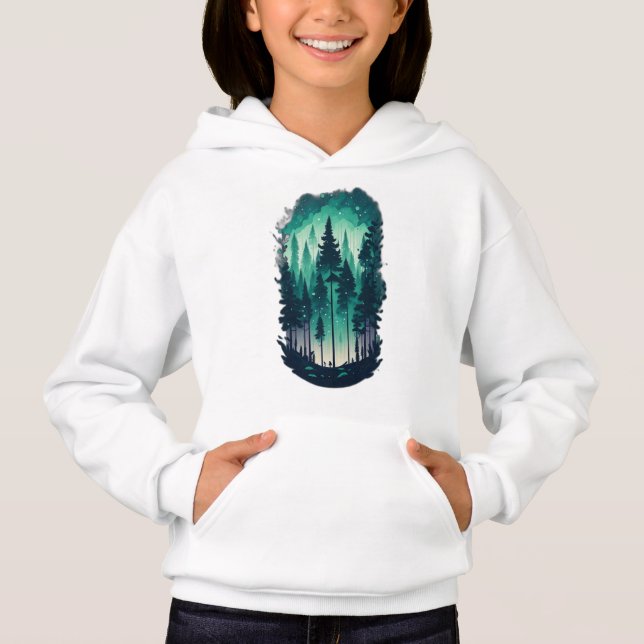 Gräs Forest Landscape Girl T Shirt (Framsida)