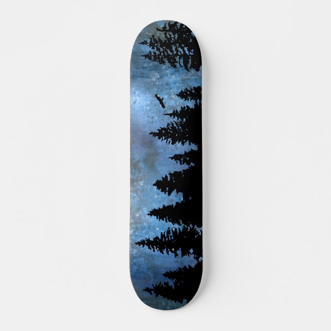 Gräs Forest Night Mini Skateboard Bräda 18,5 Cm (Framsida)