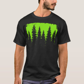 Gräs Forest Silhouette Streetwear T Shirt