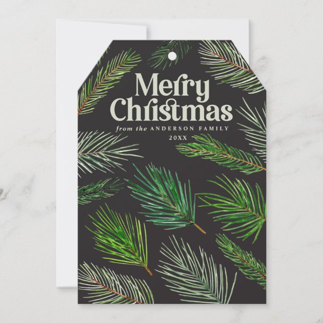 Gräs gren typografi av modern julklump meddelande (Framsida)