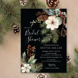 Gräs Gren Winter Botaniska Möhippan Inbjudningar<br><div class="desc">I elegant har helgdag i ett fantastiskt gräs gren med röda hollybär,  vita blommor och pinekonor. Inbjudan är perfekt för att fira den kommande bruden under julhelgen. Den övergripande utformningen är festlig och sofistikerad,  och inbjudan kommer säkert att imponera på dina gäster.</div>