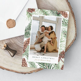 Gräs Grenar Greenery Photo-julklapp Julkort