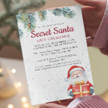 Gräs Grenar I Santa med gift Secret Santa Party
