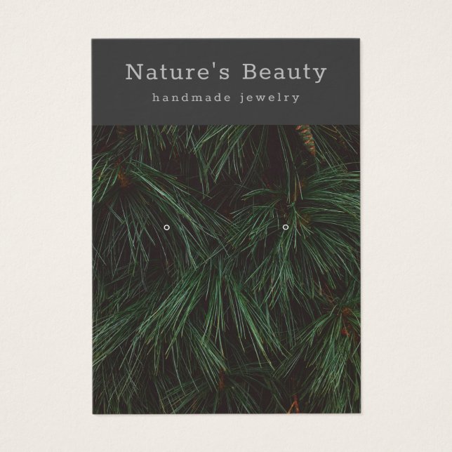 Gräs Grenar, juvelerarkort för Visning av juveler Visitkort (Framsidan)