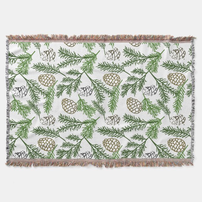 Gräs Grenar Throw Blanket Filt (Framsidan)